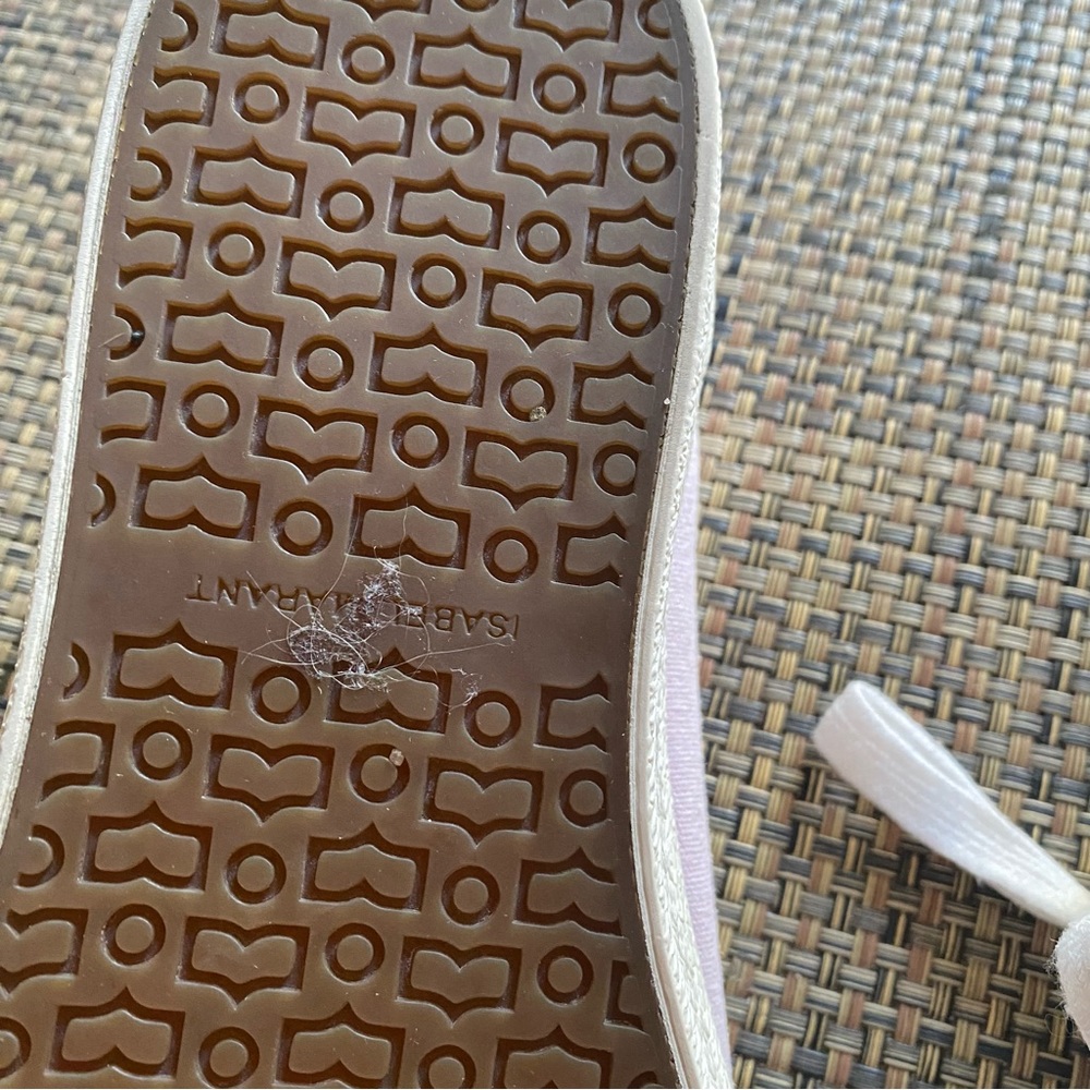 NEW Isabel Marant Pink Canvas Binkoo Low Top Sneakers - Picture 10 of 11